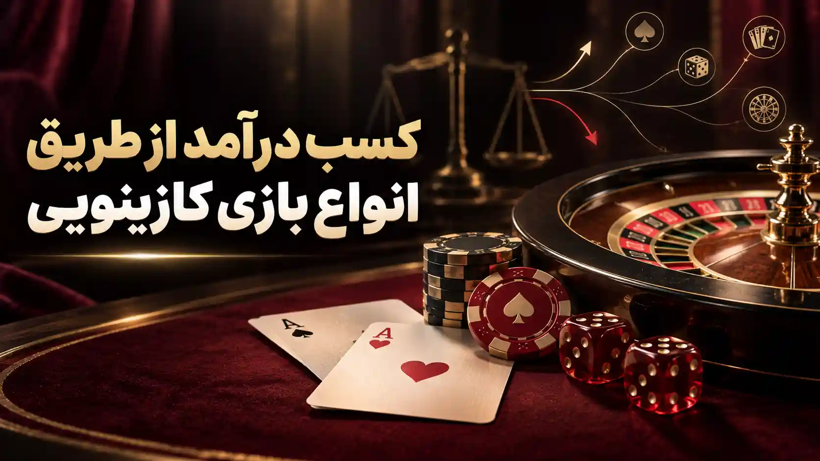 کسب درآمد از طریق انواع بازی کازینویی (معرفی انواع بازی کازینو) + نکات قابل توجه شرط بندی